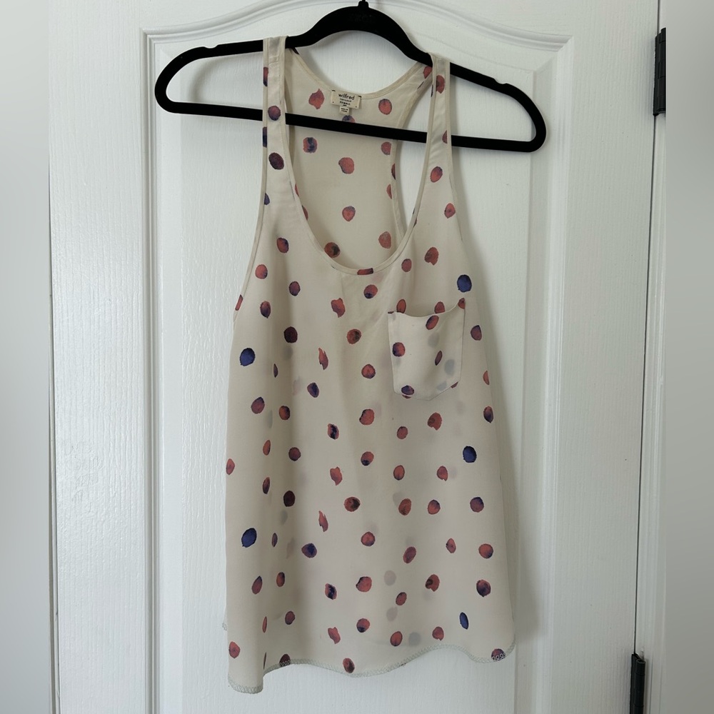 Vintage Aritzia Wilfred Silk Racerback